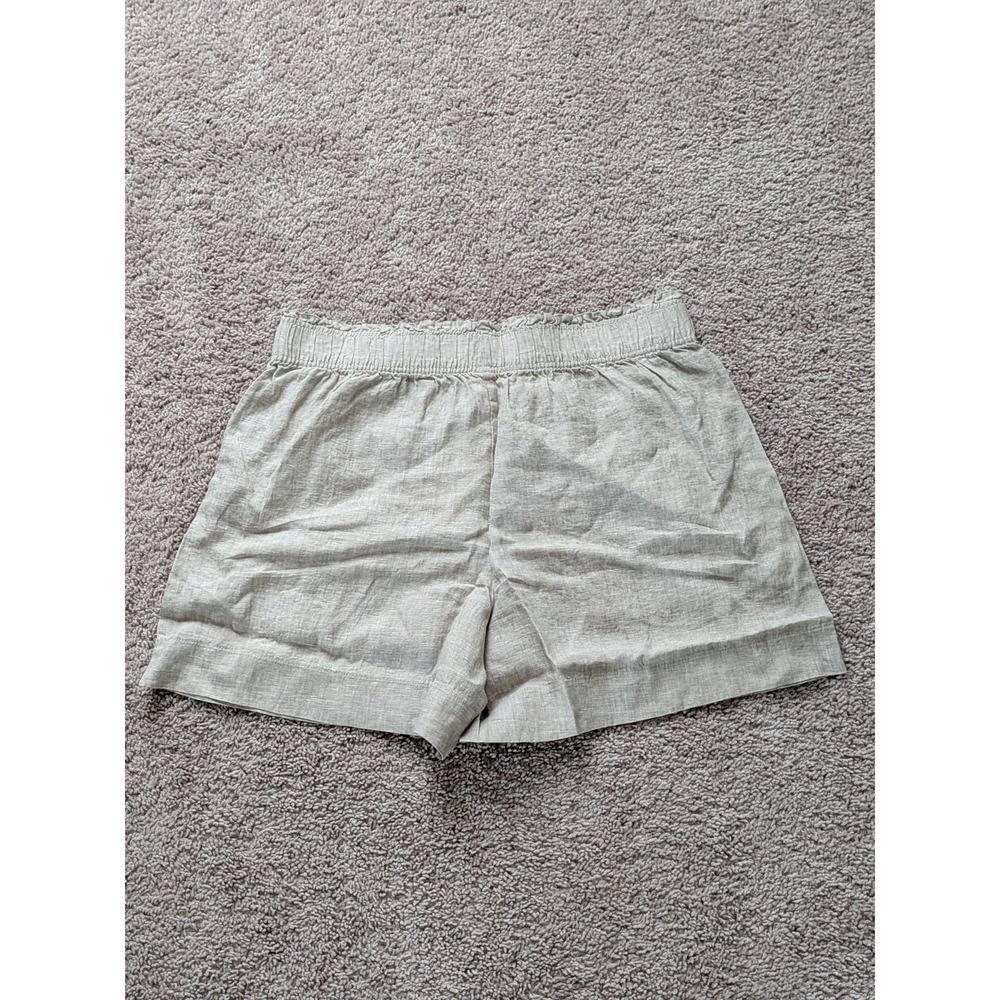 Quince 100% European Linen High Waisted Shorts Flax Womens XL NWT Beach Casual